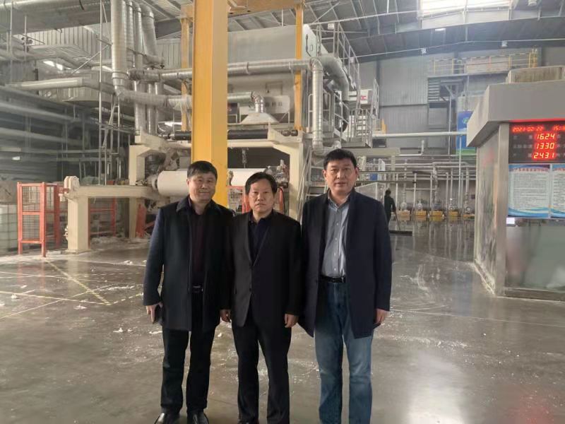 河南省造纸学会拜访河南护理佳纸业、河南纯源科技公司